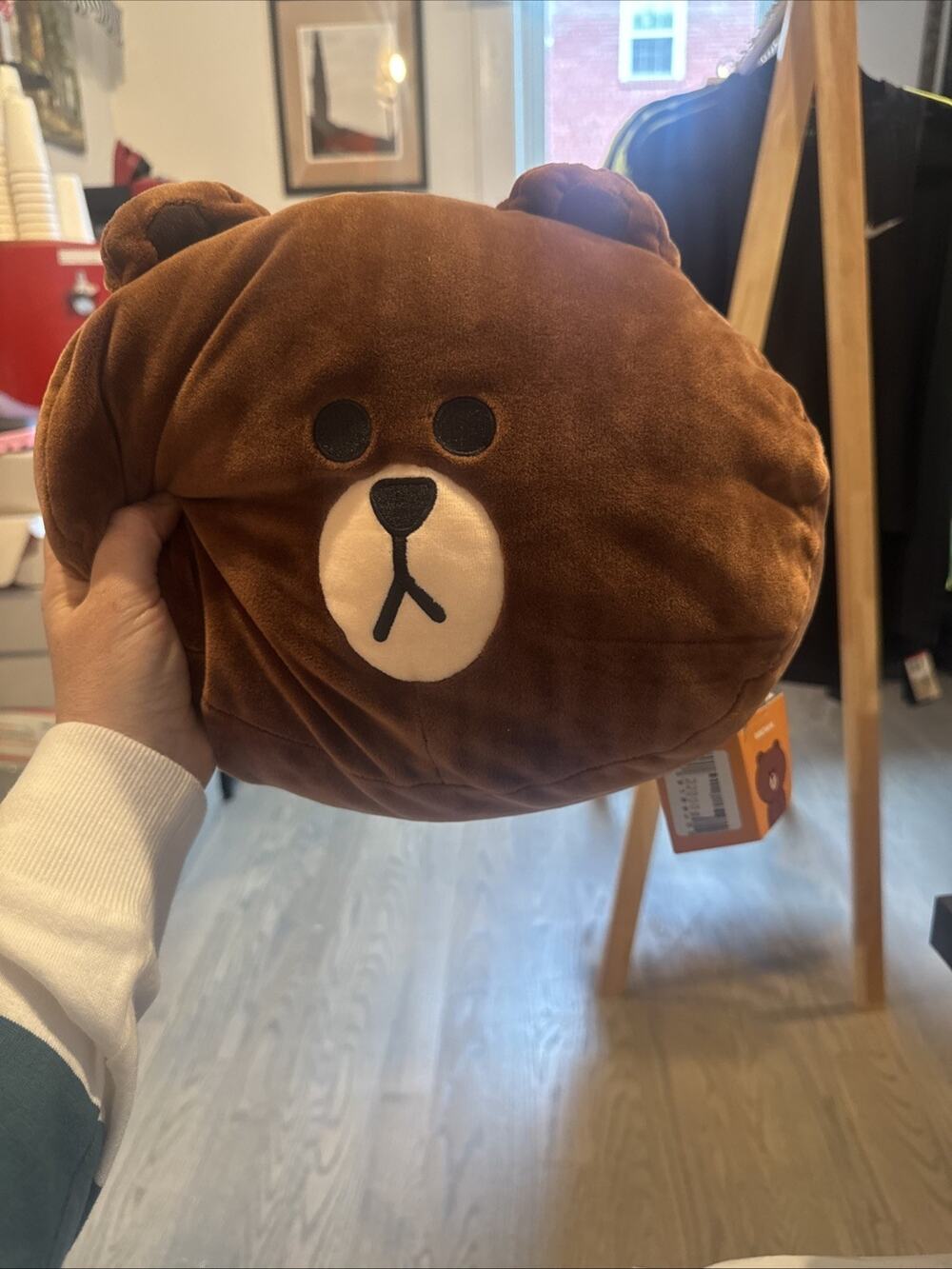 LINE FRIENDS Official BROWN & Friends Soft Plush Pillow